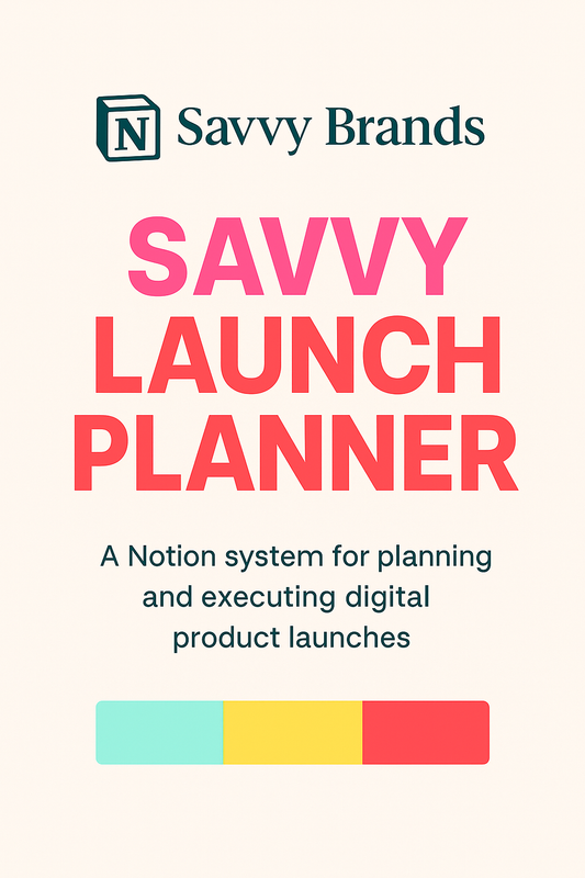 Savvy Smart Launch Planner™